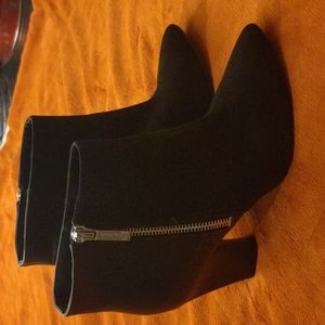 Nine West leather & suede booties size 5.5